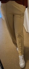 Esmara Beige Stoffhose, Gummibund, Gr. M/40, Lässig, Schick