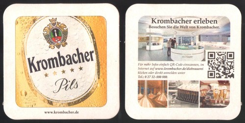 Alter bierdeckel krombacher - alter,