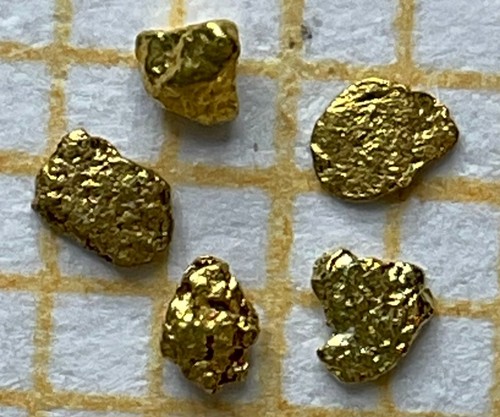 Echte goldnuggets - 5,