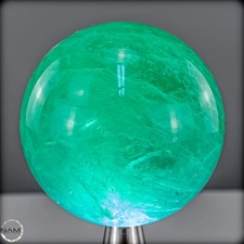 Natürliche Grüne Fluorit Kristallkugel, Spitzenqualität - 421,51g