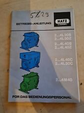 HATZ Diesel Motor   Anleitung Bedienungsanleitung  