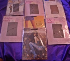 Sexy Paket gemusterte Fein Strumpfhosen Gr 40 42 44 Tupfen Muster Applik OVP  +