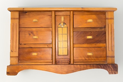 Kleine vitrine thuja - thuja-holz, x
