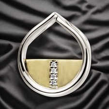 Anhänger 585 Gold Weißgold