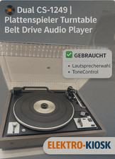 💿Dual CS-1249 Plattenspieler Mit Shure DM-101 Turntable Belt Drive Audio Player