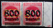Deutsches Reich Mi 303 A ** , Druckzufälligkeiten/Druckfehler/Error (1)