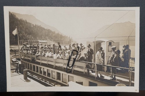 Fotopostkarte ausflugsschiff - fotopostkarte,