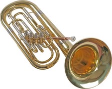 Karl Glaser Bariton BFB 200 Bellfront 4 Ventile Frontaktion Goldmessing Mundrohr