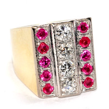 Ring Gold Herren Diamanten