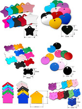 Hunde,Katzen,Tiermarke inkl. Schlüsselring mit Gravur - 9 Formen / 10 Farben!