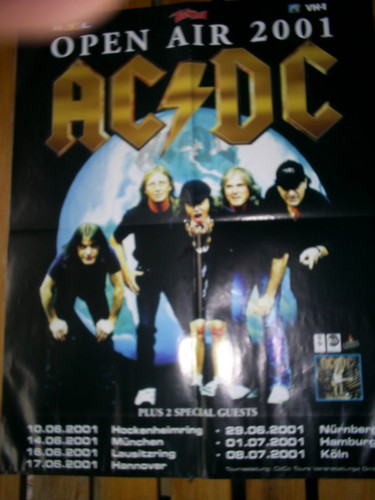 Open air 2001 poster - ac/dc,