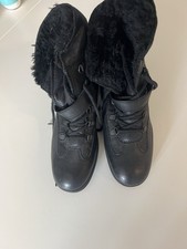 Gabor Damen  Stiefeletten Schwarz Leder, gefüttert. Bequem  EU Gr.41 / 7,5