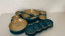 Tupperware allegra petrol gold - tupperware, petrol/gold