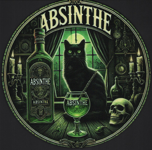 Blechschild absinthe retro - "absinthe",