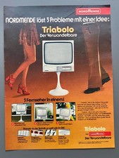 Nordmende Triabolo Der Verwandelbare Fernseher 1973 Vintage Ad Werbung Reklame