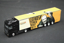 Hornbach Baumarkt Modelllkw Werbetrucks gelb / schwarz China Spielzeug Vintage