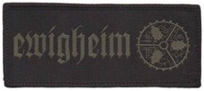 EWIGHEIM - Graues Käferrad - 10 cm x 4,4 cm - Patch - 167653