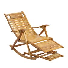 Klappbar Bambus Schaukelstuhl