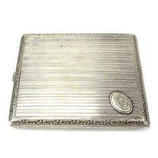 Art Deco Zigarettenetui aus 800er Silber 20er Jahre Cigarette Case Silver 99g