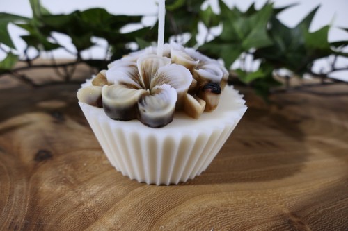 Kerze törtchen muffin floral - törtchen,