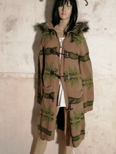 Marc O`Polo Strick Jacke S  Mantel Wolle Norweger Kapuze braun grün Goa Blogger 