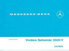 Betriebsanleitung Vordere Seilwinde 3500 V - 52 01 Unimog  304001032 (304005201)