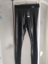 Glanz Leggings schwarz