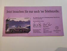 Telefonkarte Mercedes-Benz 300 SL Roadster 6 DM, von 1994  Mercedes Classic
