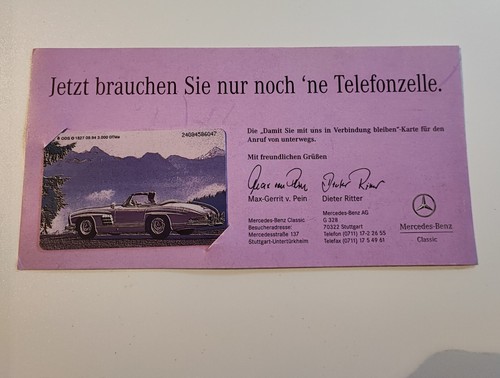 Telefonkarte mercedes benz 300 - mercedes-benz,