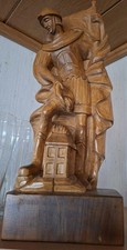 Holz Figur Heiliger Florian H