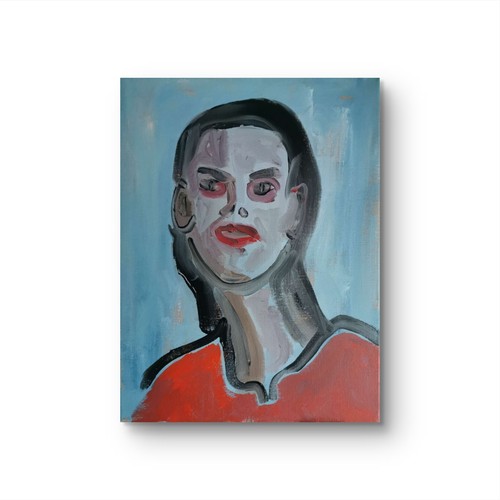Original acryl gemälde x - gemälde, 12