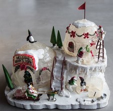 Beleuchtete winterszene - beleuchtete,