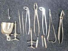 Alte Zahnarzt Instrumente Dentalinstrumente 11 Teile