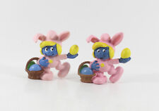 Schlumpf Schlümpfe === 2.0497 === 2 x Schlumpfine im Hasenkostüm Schleich