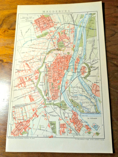 Historischer stadtplan 1893 - historischer, "