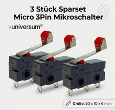 3x Micro Mikroschalter