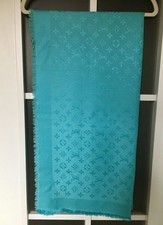 LOUIS VUITTON Monogram Schal Stola M74024 türkis