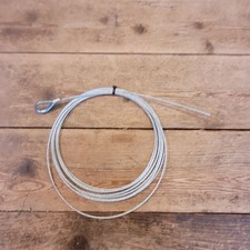 10 x Edelstahlseil Stahlseil Seil Stärke ca. 2 mm Länge 5m Seilkausche einseitig