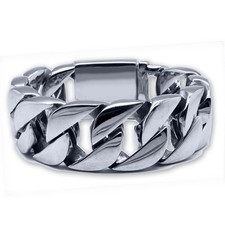 Massives Edelstahlarmband mit