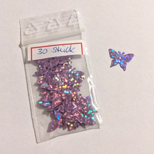30 Pailletten " Schmetterling " *** rosa Schmetterlinge basteln Karten Kerzen