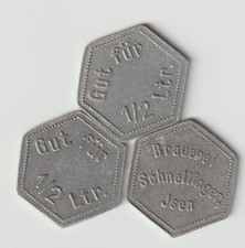 3 Stück Biermarke Isen