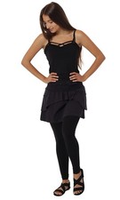 Minirock aus Baumwolle, Bund