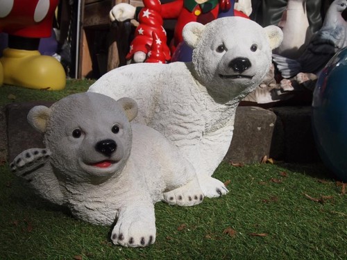 Eisbär deko figur - eisbär, naturgetreu