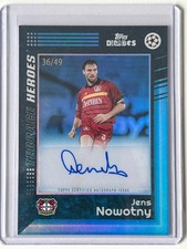 2025 TOPPS Decades 1990’s Edition UCC Jens Nowotny Auto /49 Bayer Leverkusen