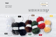 "Rellana Hair" 50g Fransengarn