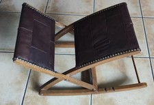 Beinschaukel klappbar höhenverstellbar Beinwippe  Bein Hocker Fußschaukel Leder 