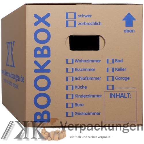 Bücherkartons wellig - 30,