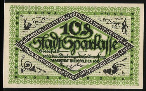 Notgeld bielefeld 1918 - bielefeld, 1918,
