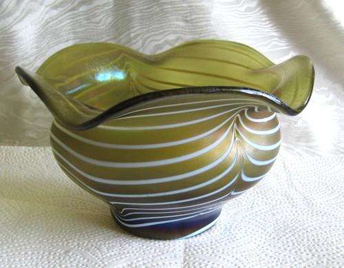 Poschinger glas vase grün - -,