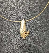 Kettenanhänger; Surfer; Gold